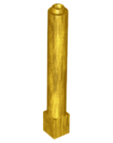 Support Round 1 x 1 x 6 Solid Pillar in Pearl Gold