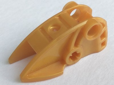 Large Figure Foot, Hockey Skate in Pearl Gold