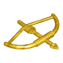 Weapon Bow and Arrow [Large] in Pearl Gold