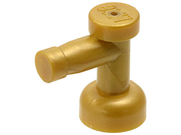 Tap 1 x 1 without Hole in Spout in Pearl Gold