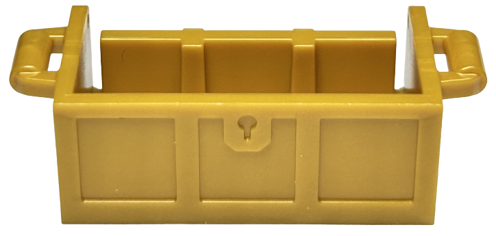 Treasure Chest Bottom without Rear Slots in Pearl Gold
