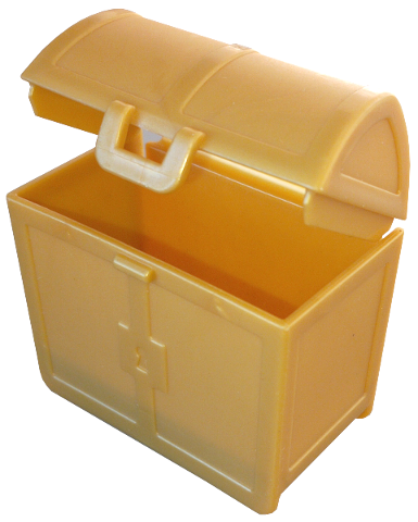 Duplo Treasure Chest 2 x 4 x 3 in Pearl Gold