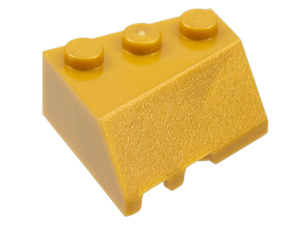 Brick Wedged, Sloped 45° 3 x 3 Right in Pearl Gold