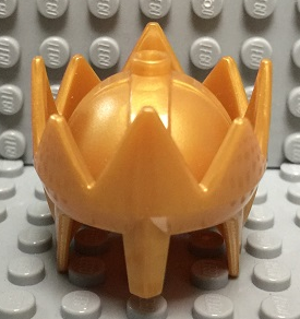 Large Figure Crown, King in Pearl Gold