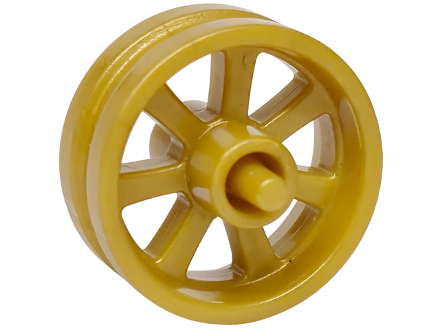 Wheel Centre 15 x 6 City Motorcycle with Stub Axles in Pearl Gold