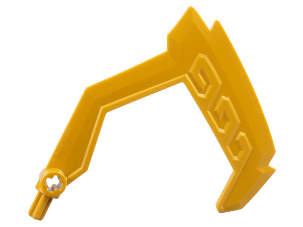 Large Figure Weapon Hook in Pearl Gold