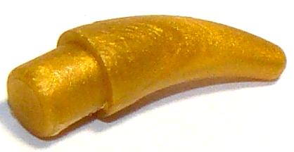 Animal Body Part, Barb / Claw / Tooth / Talon / Horn, Small in Pearl Gold
