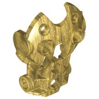 Large Figure Limb Cover / Torso Cover (Toa Inika) in Pearl Gold
