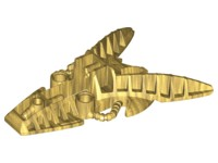 Large Figure Foot, Piraka Mechanical in Pearl Gold