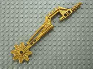 Large Figure Weapon, Piraka Drill and Buzz Saw Combination (Reidak) in Pearl Gold