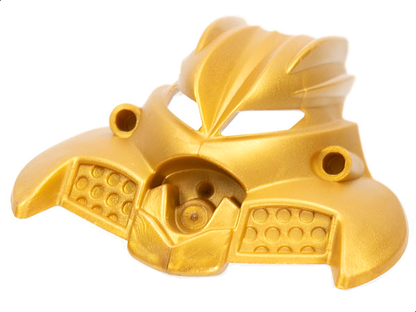 Large Figure Mask Olmak in Pearl Gold