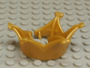 Duplo Figure Crown / Tiara in Pearl Gold