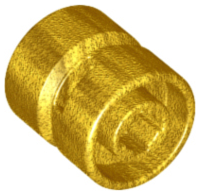 Wheel 11 x 12 with Hole Notched for Wheels Holder Pin in Pearl Gold