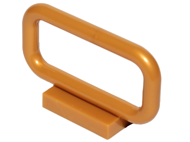 Bar 1 x 4 x 2 in Pearl Gold