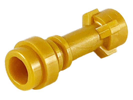 Weapon Lightsaber Hilt with Bottom Ring in Pearl Gold