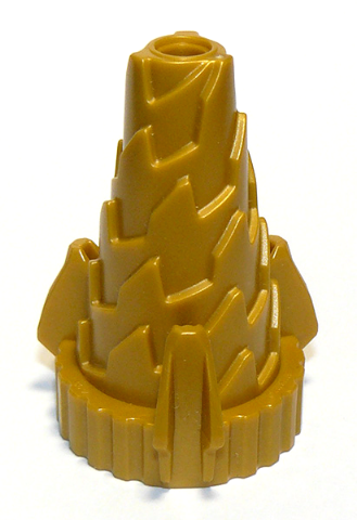 Cone Jagged, Drill Tip in Pearl Gold