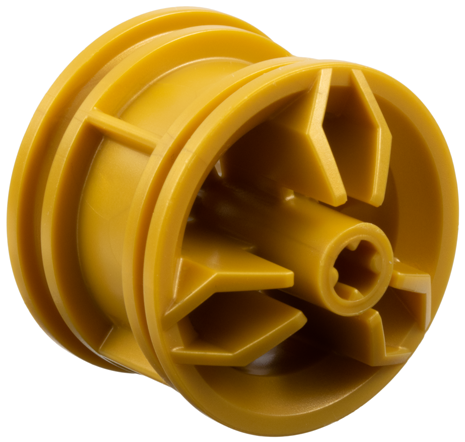 Wheel 30 x 20 with Center Axle Holes in Pearl Gold