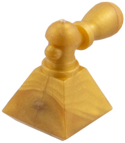 Belville / Scala, Equipment, Bottle Perfume with Pyramid Base and Atomizer in Pearl Gold