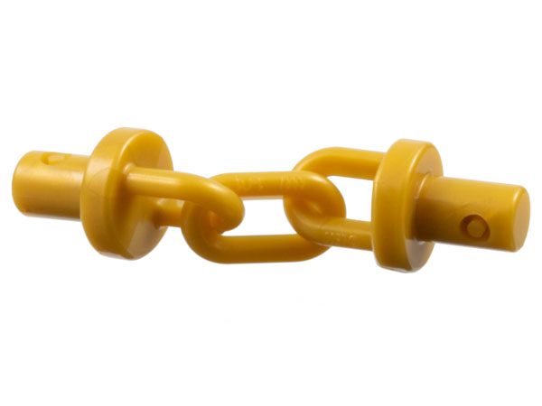 Chain 2L with Bars in Pearl Gold