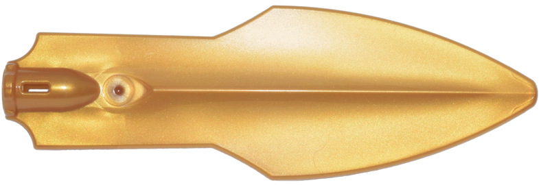 Large Figure Weapon Broad Sword, Axle Hole in Pearl Gold