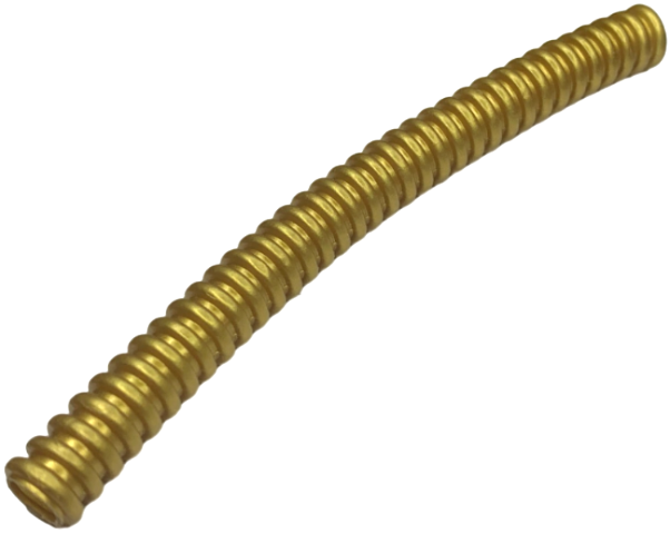 Hose, Ribbed 7mm D. 11L / 8.8cm in Pearl Gold