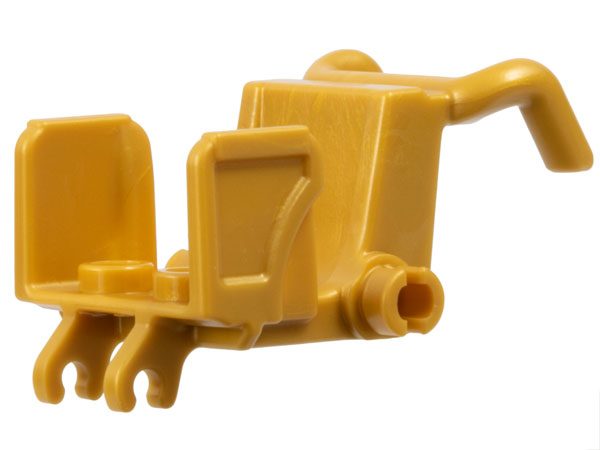 Equipment Medical Wheelchair with Pins for Wheels [Minifig] in Pearl Gold