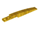 Brick Curved 10 x 1 [Asymmetric Inside Ridges] in Pearl Gold