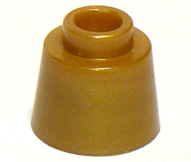 Cone 1.17 x 1.17 x 2/3 (Fez) in Pearl Gold