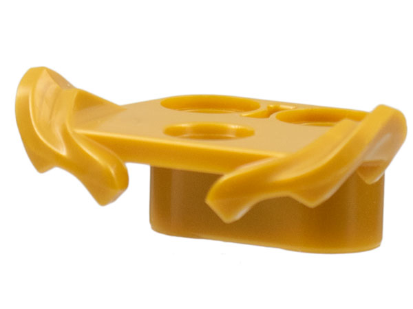 Minifig Neckwear Shoulder Guards in Pearl Gold