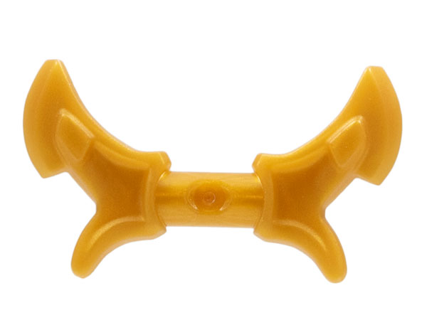 Weapon Hook, Double Blade in Pearl Gold