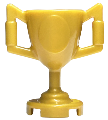 Equipment Trophy Cup [Plain] in Pearl Gold