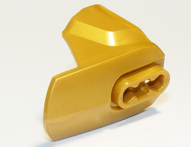 Large Figure Limb Cover, Size 4, Armor with Ball Joint Socket in Pearl Gold