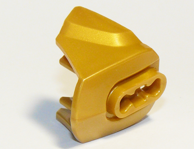 Large Figure Limb Cover, Size 3, Armor with Ball Joint Socket in Pearl Gold