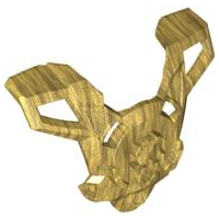 Large Figure Chest Cover, Armour with Trapezoid Shoulders in Pearl Gold