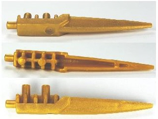 Large Figure Weapon Blade, Long Flexible in Pearl Gold