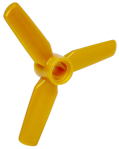 Propeller 3 Blades 5 Diameter, Pin Hole in Pearl Gold