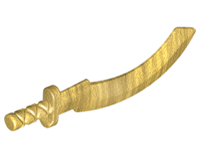 Weapon Sword / Khopesh in Pearl Gold