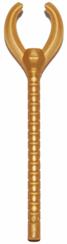 Weapon Staff with Forked End (Pharaoh) in Pearl Gold