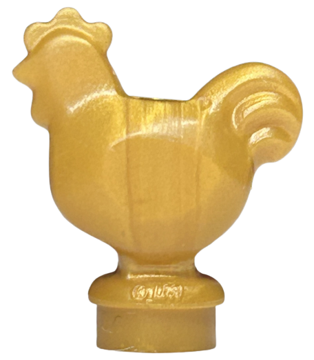 Animal, Chicken [Plain] in Pearl Gold