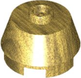 Brick Round 2 x 2 Truncated Cone in Pearl Gold