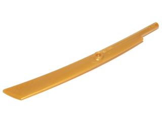 Weapon Sword, Big Blade with Bar in Pearl Gold