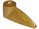 Technic Tooth 1 x 3 with Axle Hole [Hollow Underside] in Pearl Gold