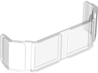 Glass for Train Front 2 x 6 x 2 in Trans-Clear