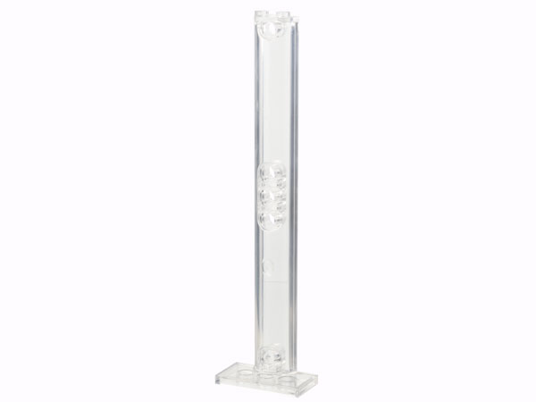 Support Half Round 2 x 4 x 13 in Trans-Clear