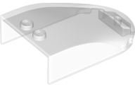 Windscreen 6 x 4 x 1 Curved in Trans-Clear
