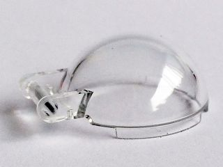 Windscreen 4 x 4 x 1 2/3 Canopy Half Sphere with Handle in Trans-Clear