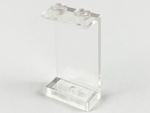 Panel 1 x 2 x 3 - Solid Studs in Trans-Clear