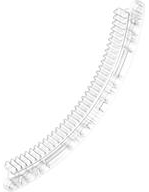 Technic Gear Rack 1/4 Circle 11 x 11, 35 Teeth in Trans-Clear