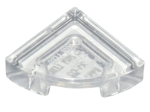 Tile Round 1 x 1 Quarter in Trans-Clear