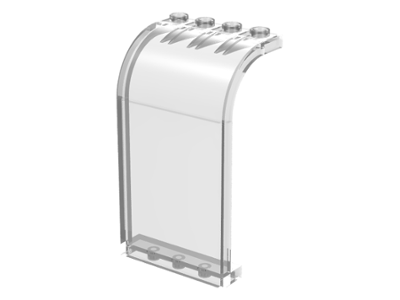 Panel 3 x 4 x 6 Curved Top in Trans-Clear
